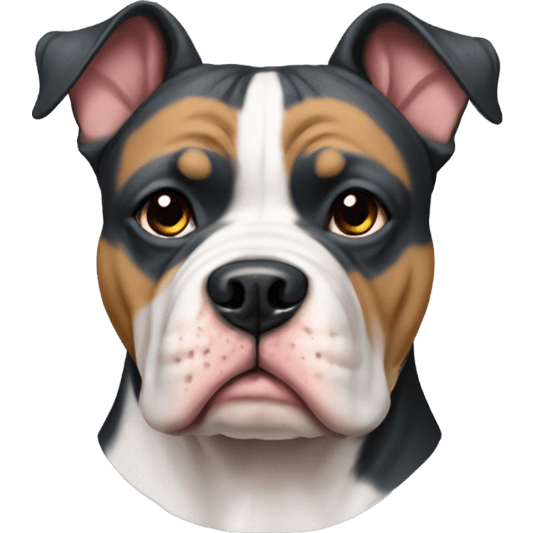 american bully dog tri colour emoji