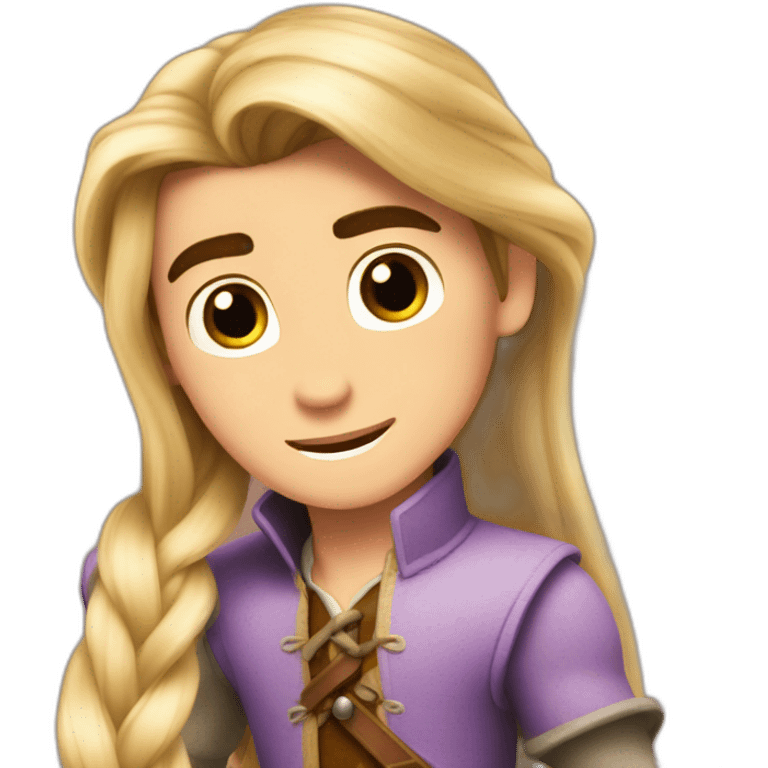 Flynn rider rapunzel emoji