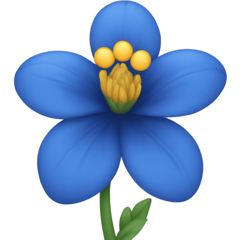 Blue flower emoji