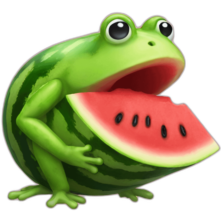 Watermelon Frogg emoji