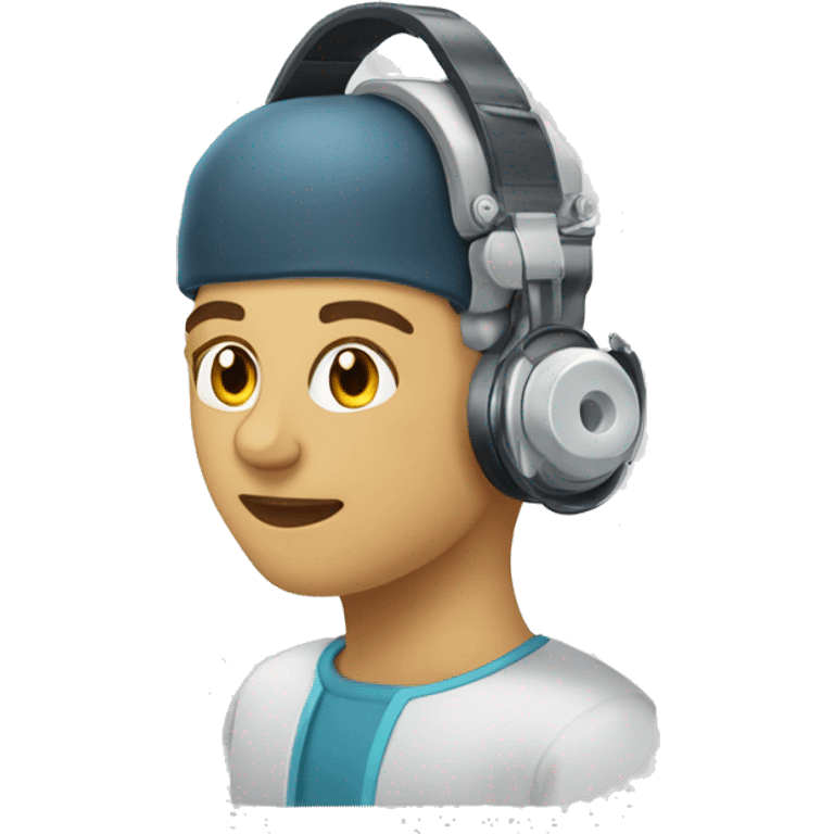 Electroencephalography headset  emoji