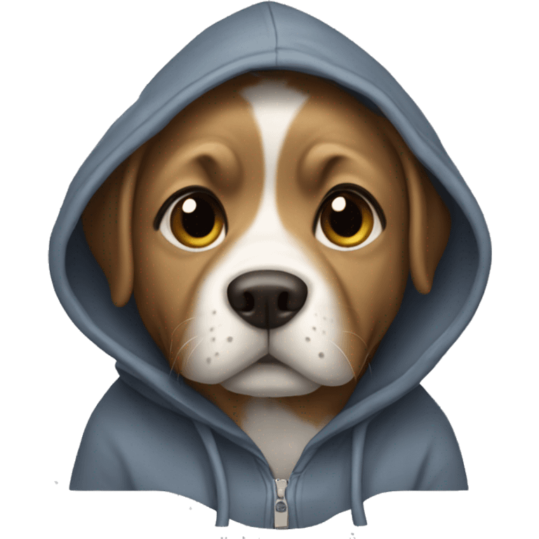 dog wearing a hoodie  emoji