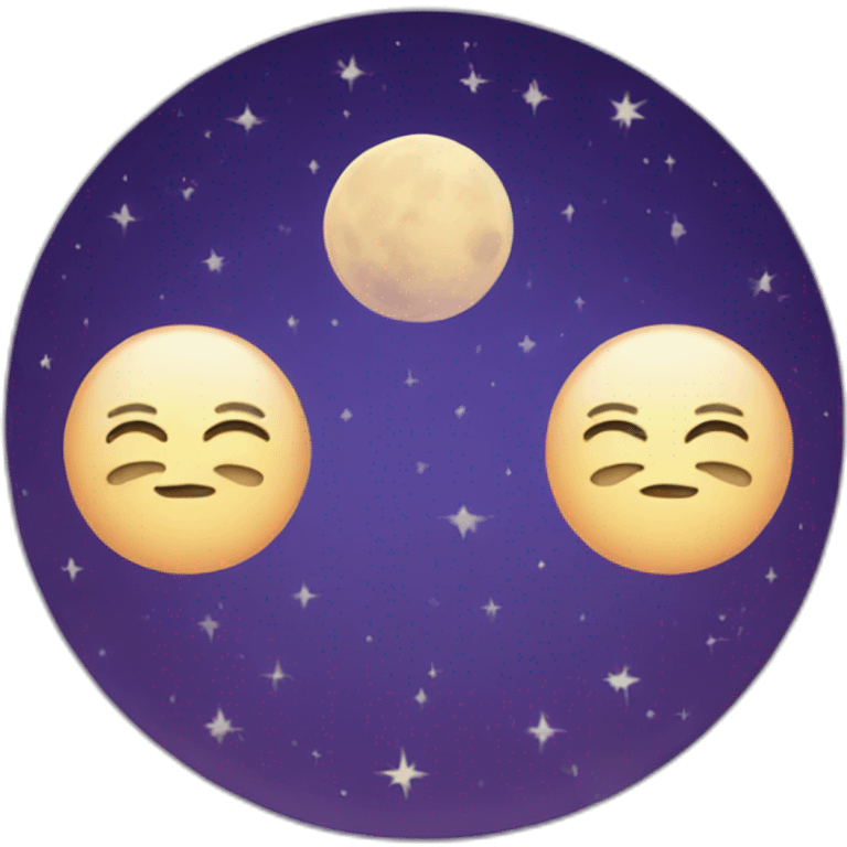 triple moon emoji