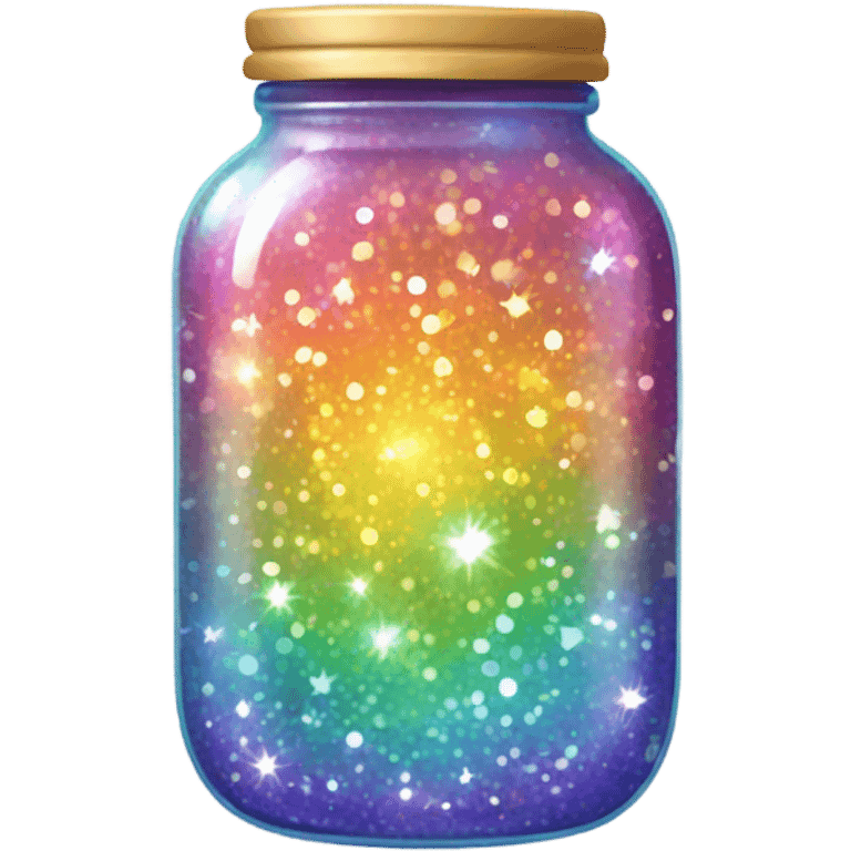 a jar whith sparkle inside emoji