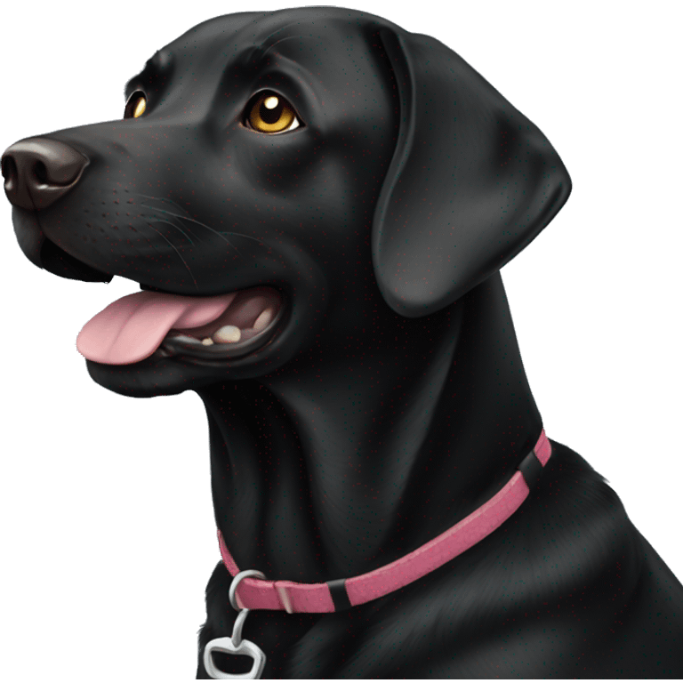 Female Black Labrador  emoji