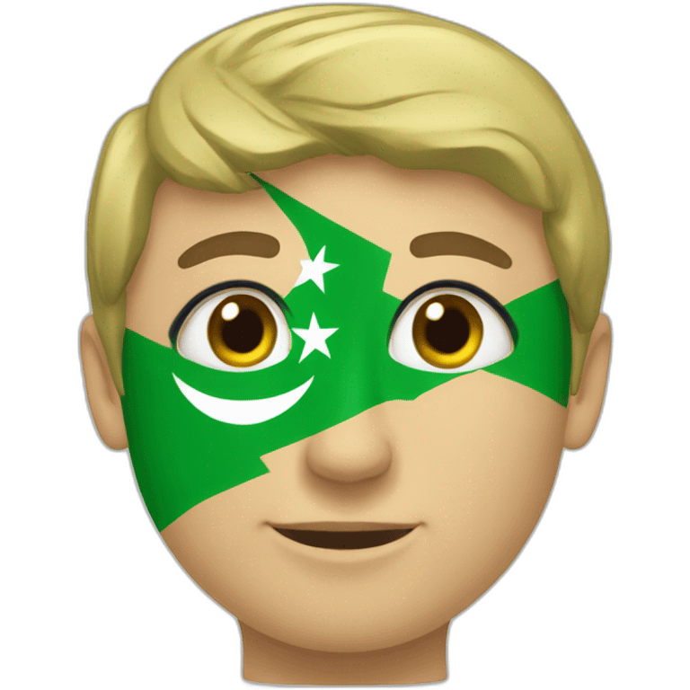 The green Syria flag emoji