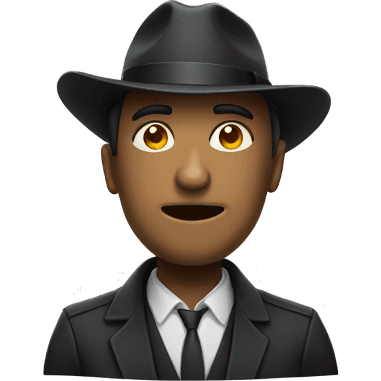 MysteriouMan with fedora  emoji