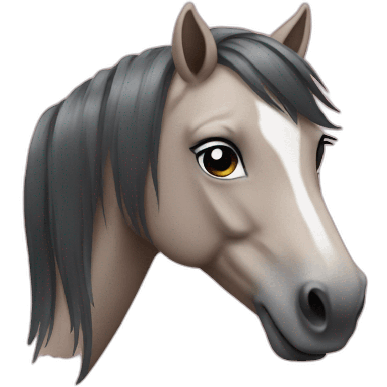 Cheval sur fille emoji