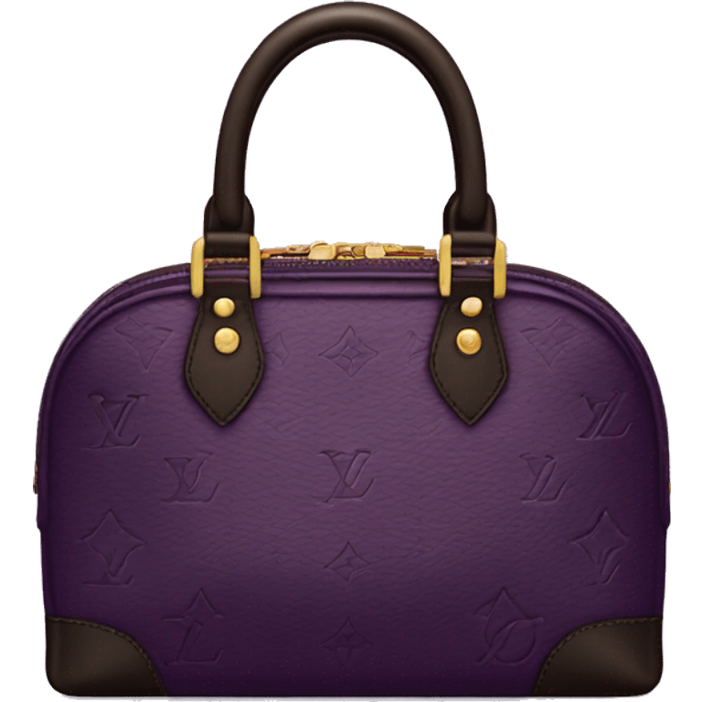 Dark Purple Louis Vuitton Purse emoji