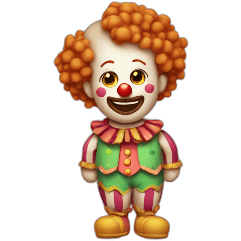 clown ginger cookie emoji