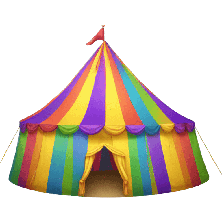 rainbow carnival tent emoji