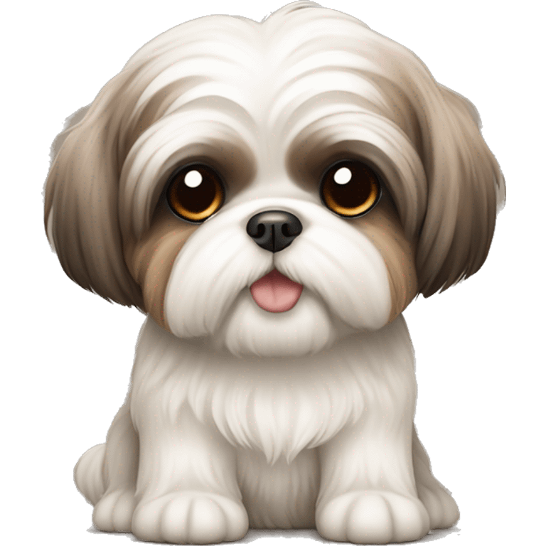 Cute little dog Shih Tzu emoji