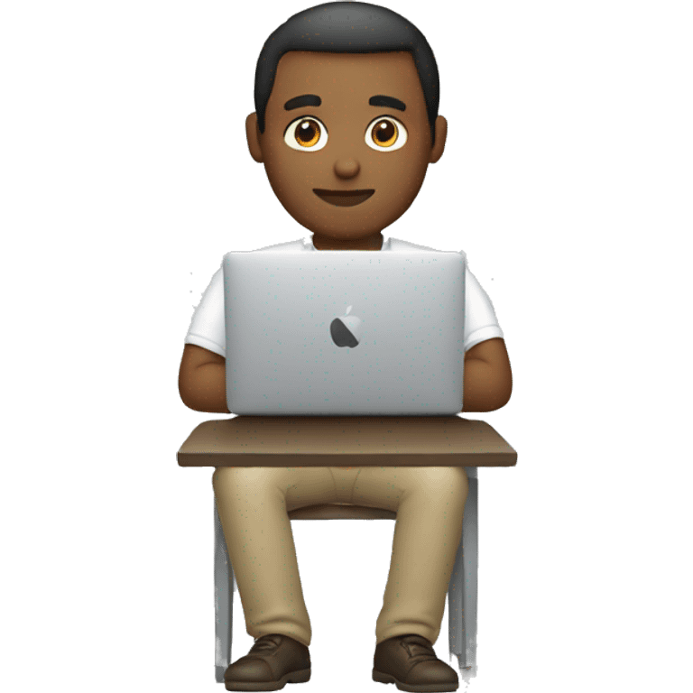 man working macbook emoji