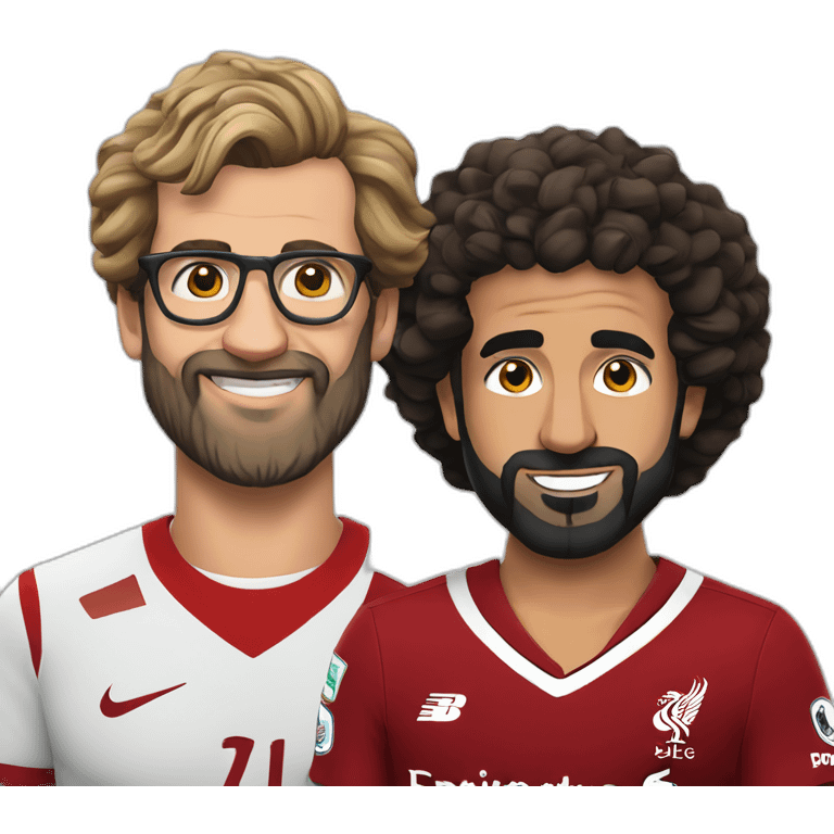 mo Salah and pregnant jurgen klopp emoji