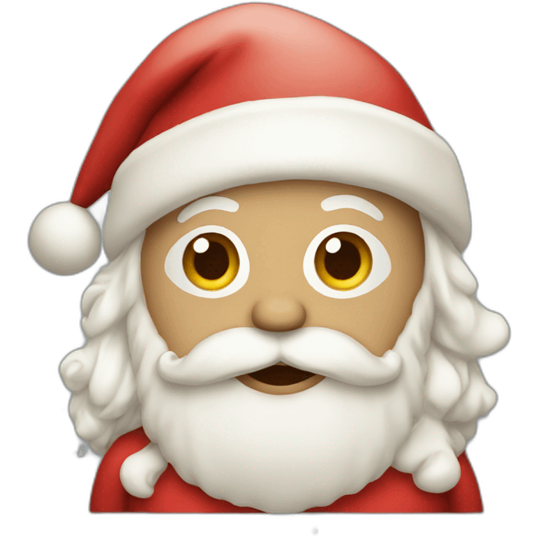 Santa with cream emoji