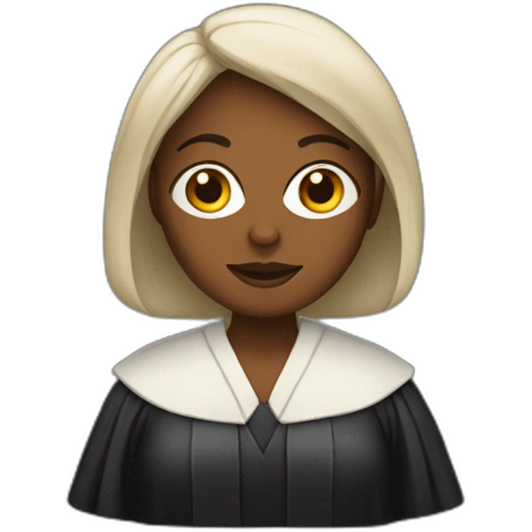 woman lawyer Wearing a robe emoji