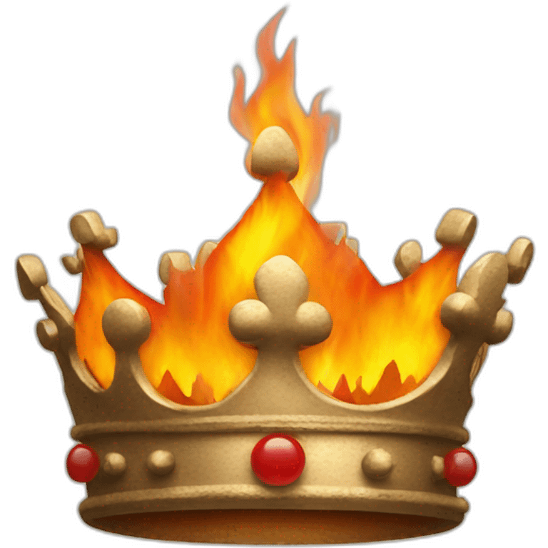 crown on fire emoji