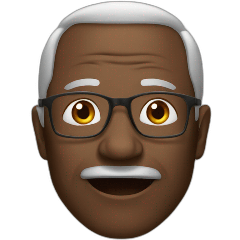 old black man sit emoji