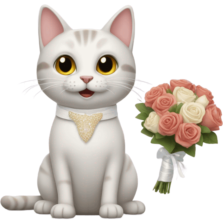 cat officiating a wedding emoji