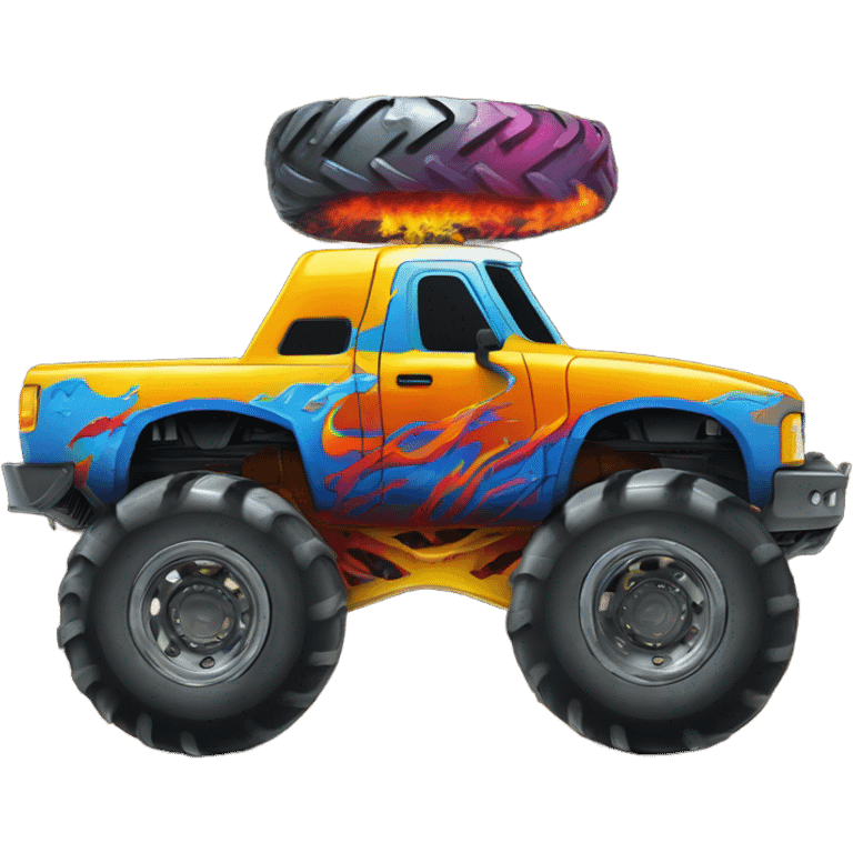 Monster truck emoji