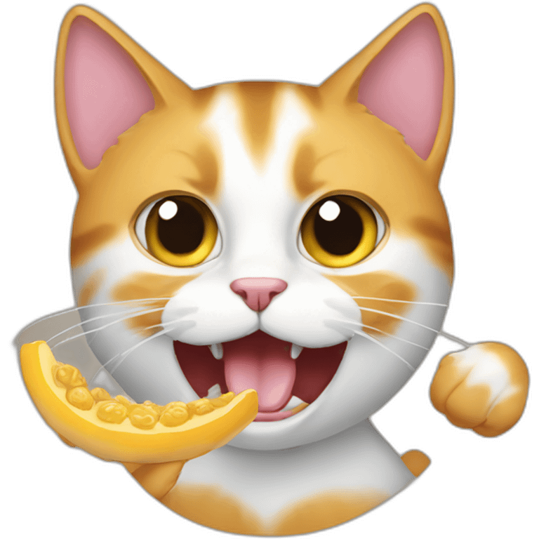 Cat-eating-cat emoji