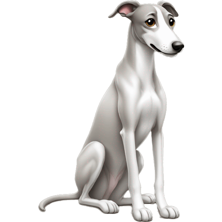 sitting greyhound emoji