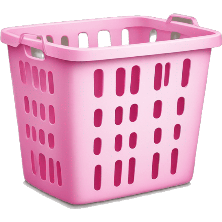 Pink laundry basket emoji