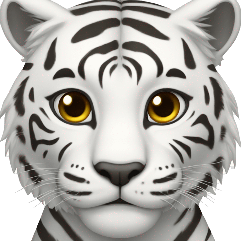 white tiger humanoid emoji