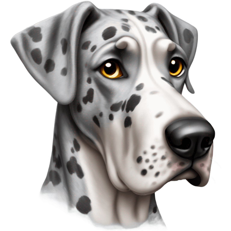 gray Merle great Dane emoji