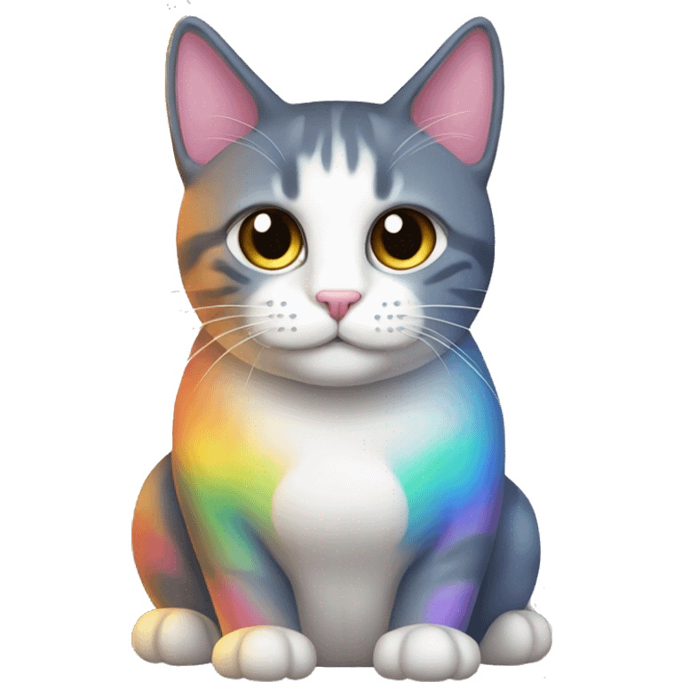 Gato arcoiris  emoji