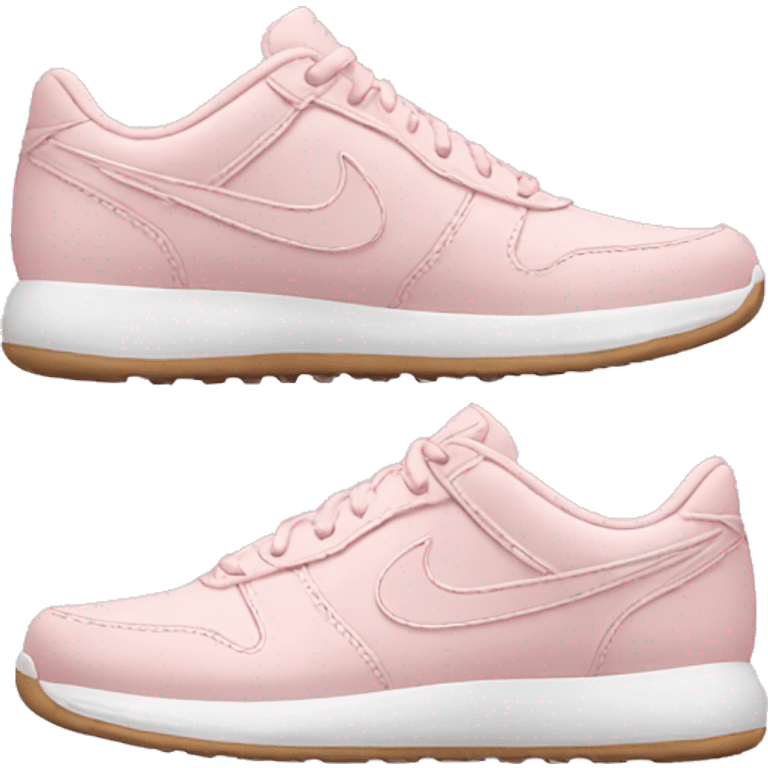 Pale Pink nike sneakers emoji