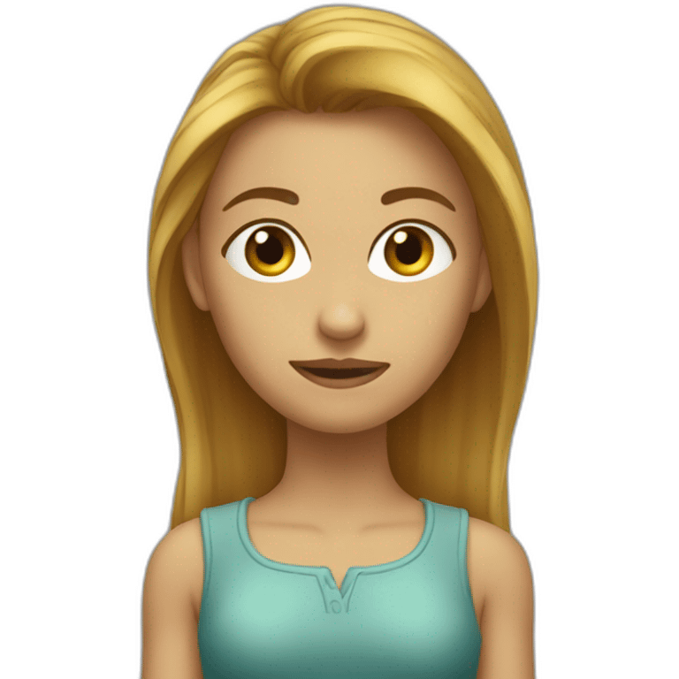 Fille stessé évaluations emoji