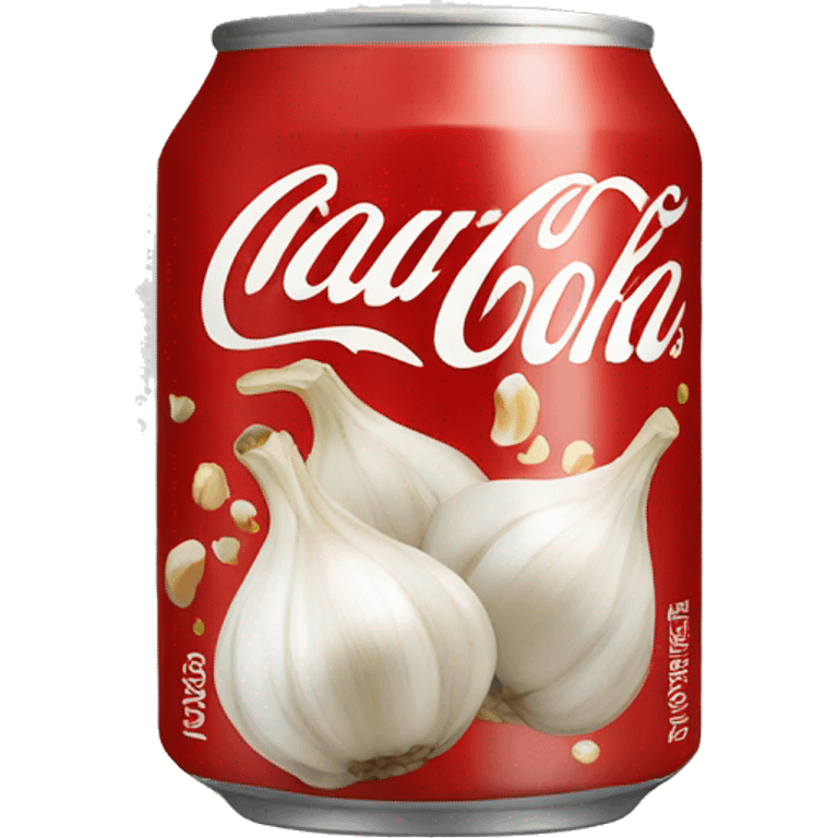 Coke with garlic emoji