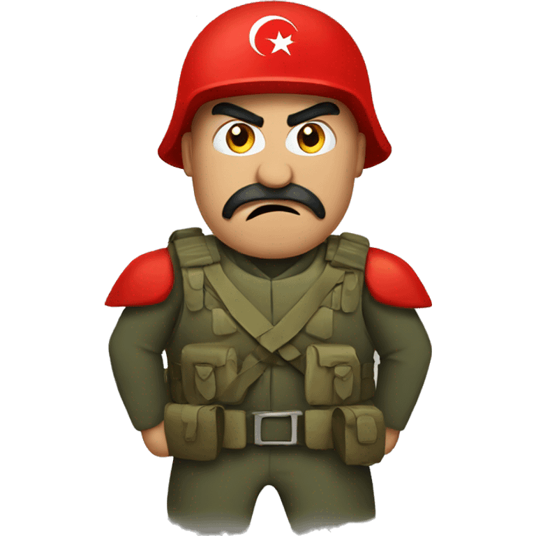 angry Turkish soldier emoji