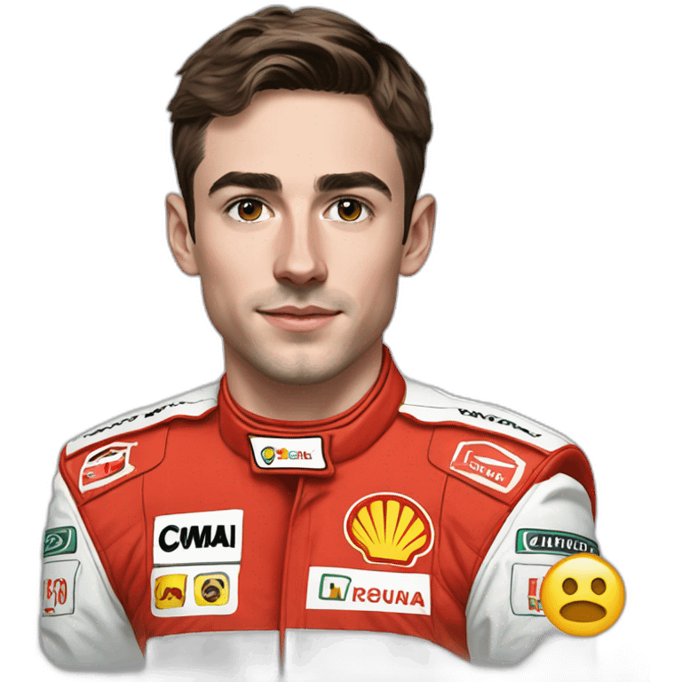 Hyper realistic charles leclerc emoji