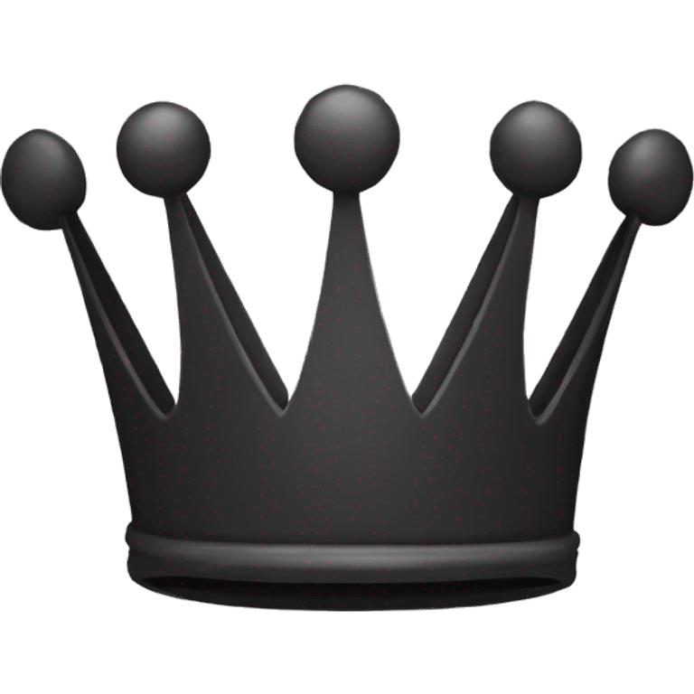 Black crown (only the crown) emoji