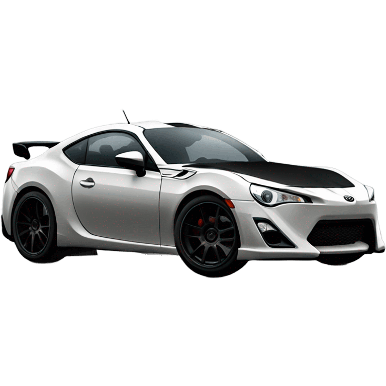 Toyota frs hood black , wheel is volks racing rim emoji