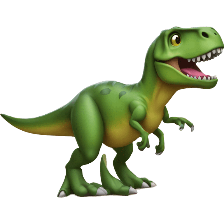 Trex on a board emoji