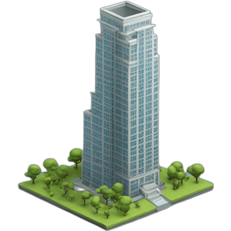 skyscraper 3d emoji