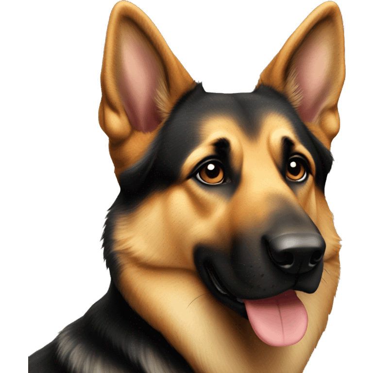 German shepherd bicolor emoji