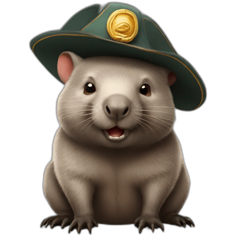 wombat-wearing-a-captains-hat emoji