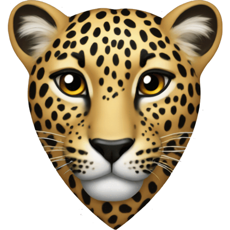 Leopard heart emoji