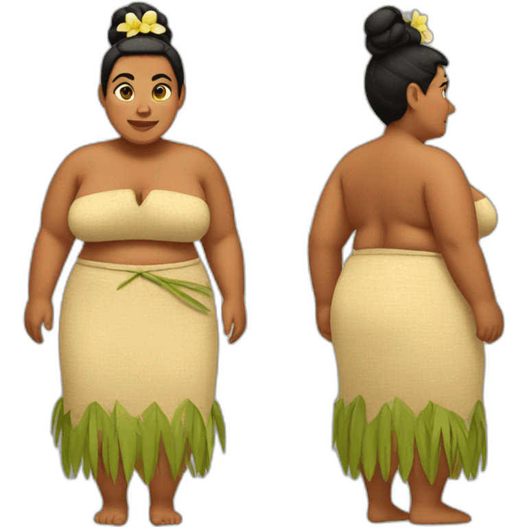 Fat Polynesian Woman emoji