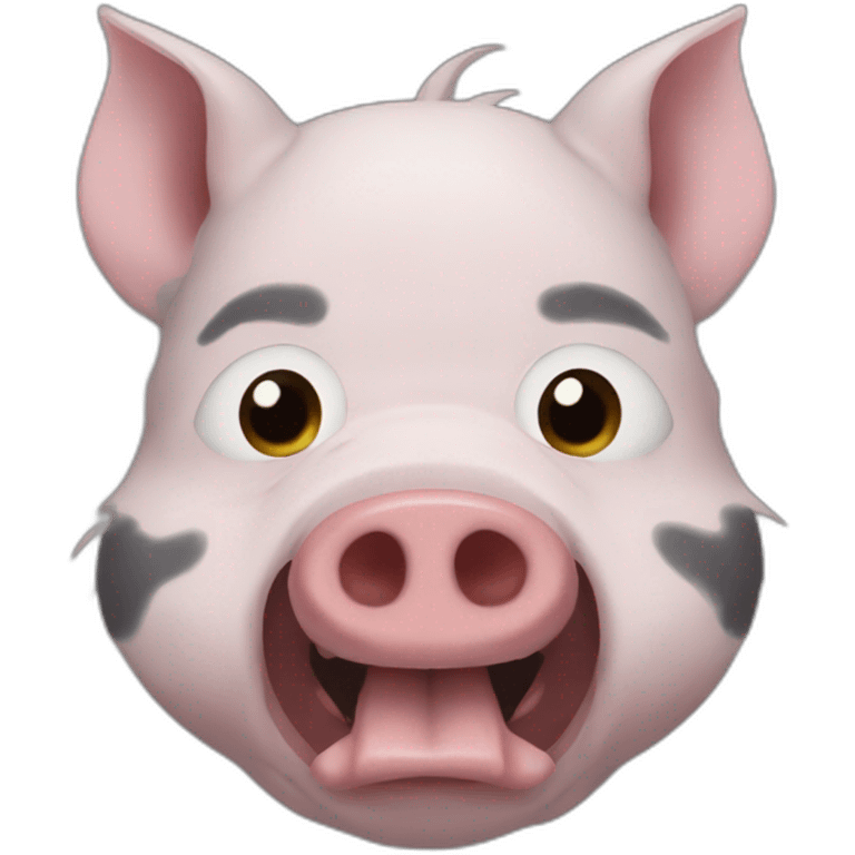 inosuke pig face from demon slayer emoji