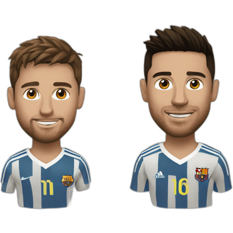 Ronaldo qui frappe messi emoji