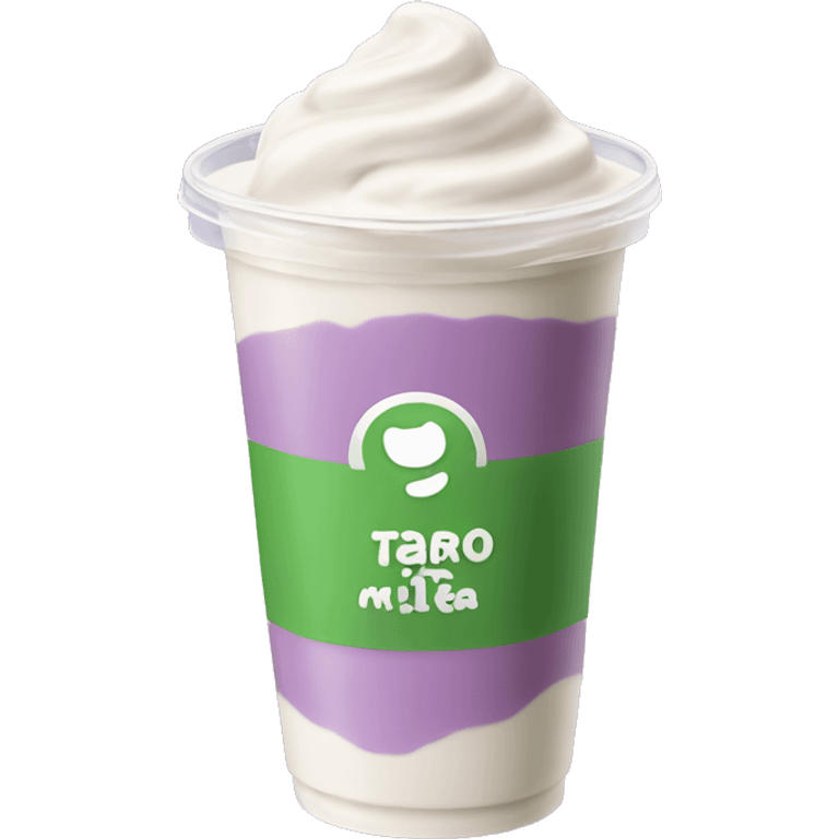 Taro milk tea emoji