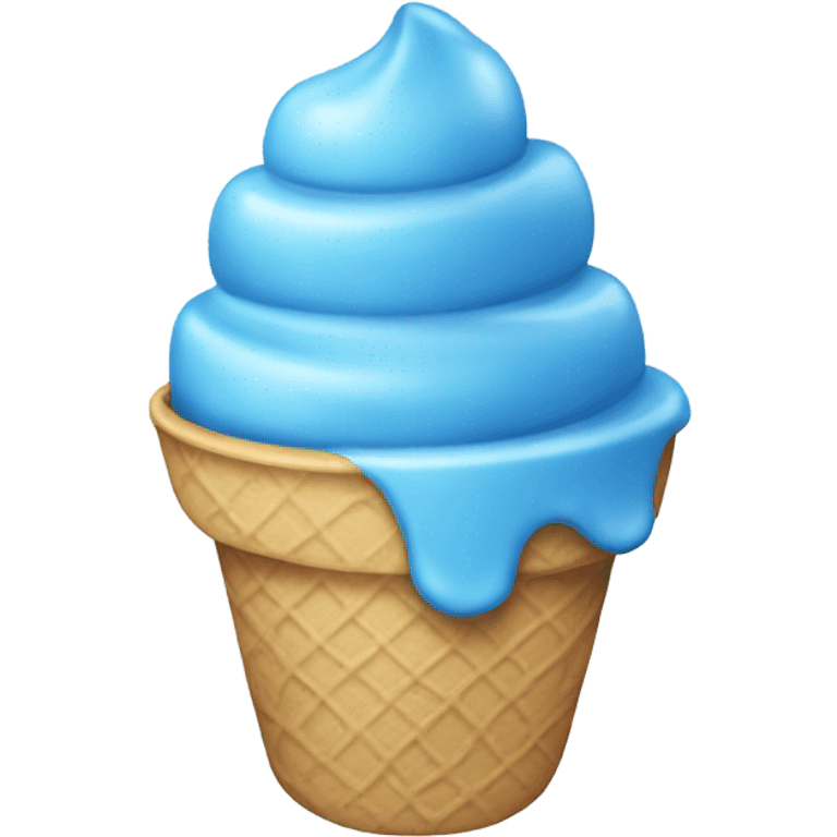 Blue ice cream emoji