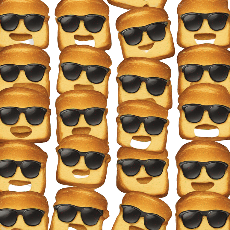 French toast with sunglasses emoji