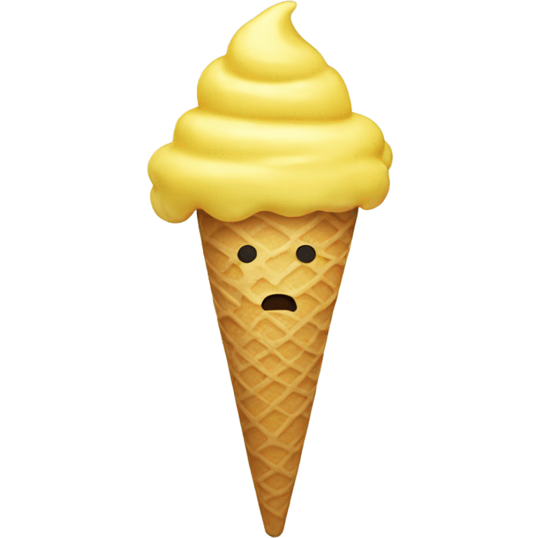 Yellow Ice cream emoji