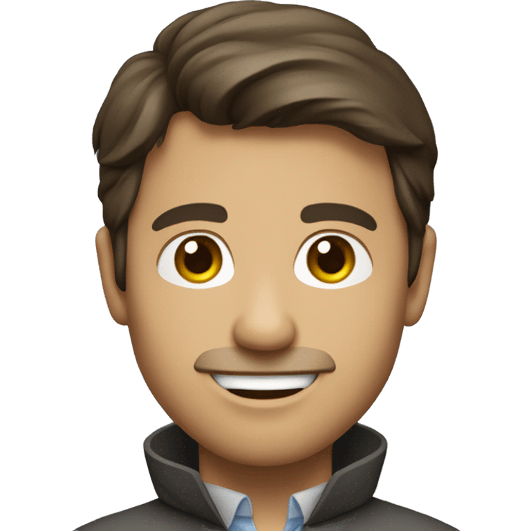 Brunette male geophysicist  emoji